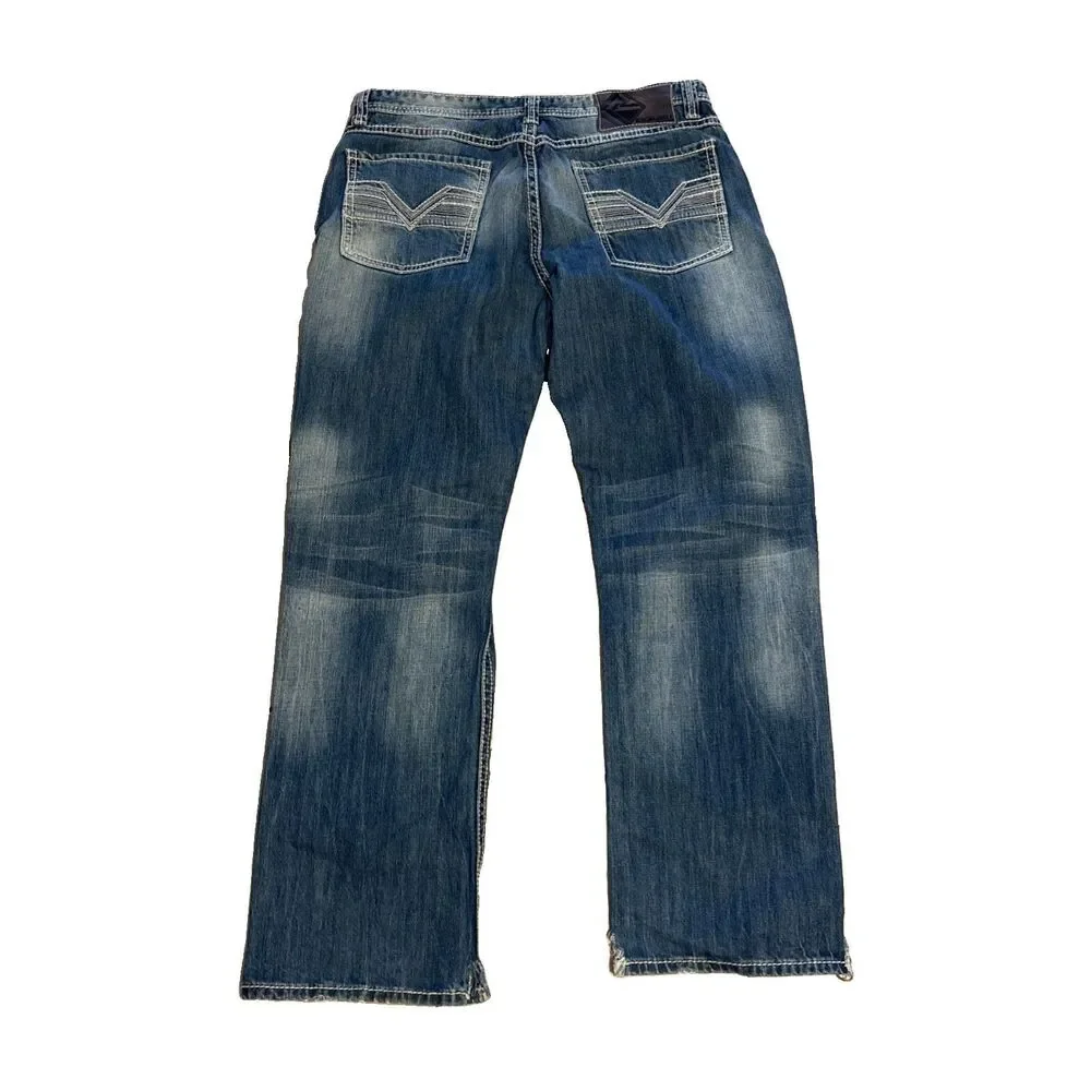 Rock and Roll Cowboy Mens Jeans 36 x 32 Cannon Loose Straight Leg